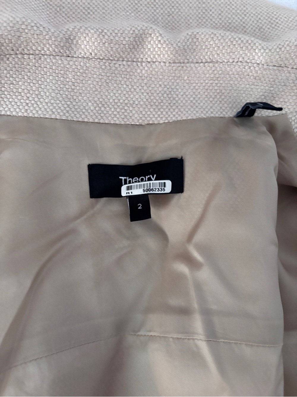 Theory Linen Blend Military Sleeveless Belted Mini Dress in Taupe - Picture 5 of 7